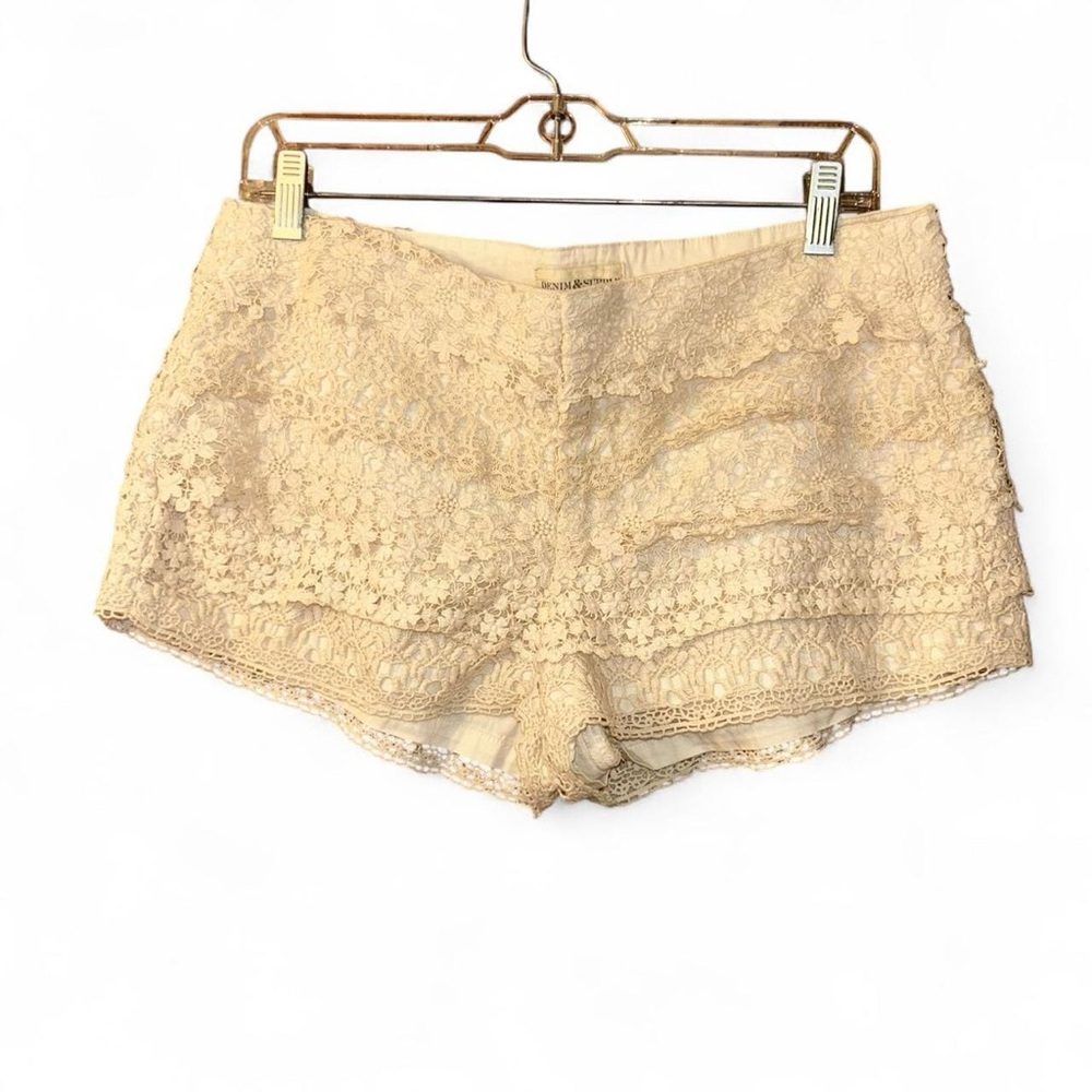Denim & Supply Ralph Lauren Beige Lace Shorts